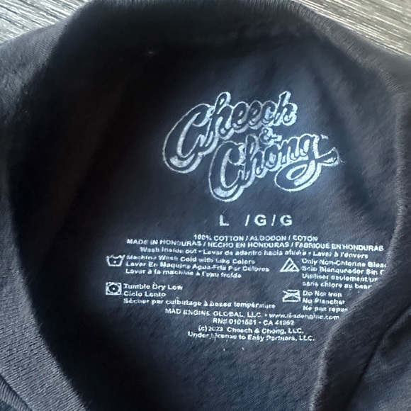 Cheech and Chong Polaroid Black T-Shirt - Picture 3 of 4